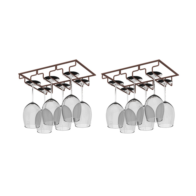 Modern Hanging Wine Glass Rack Metal Glass & Stemware Holder