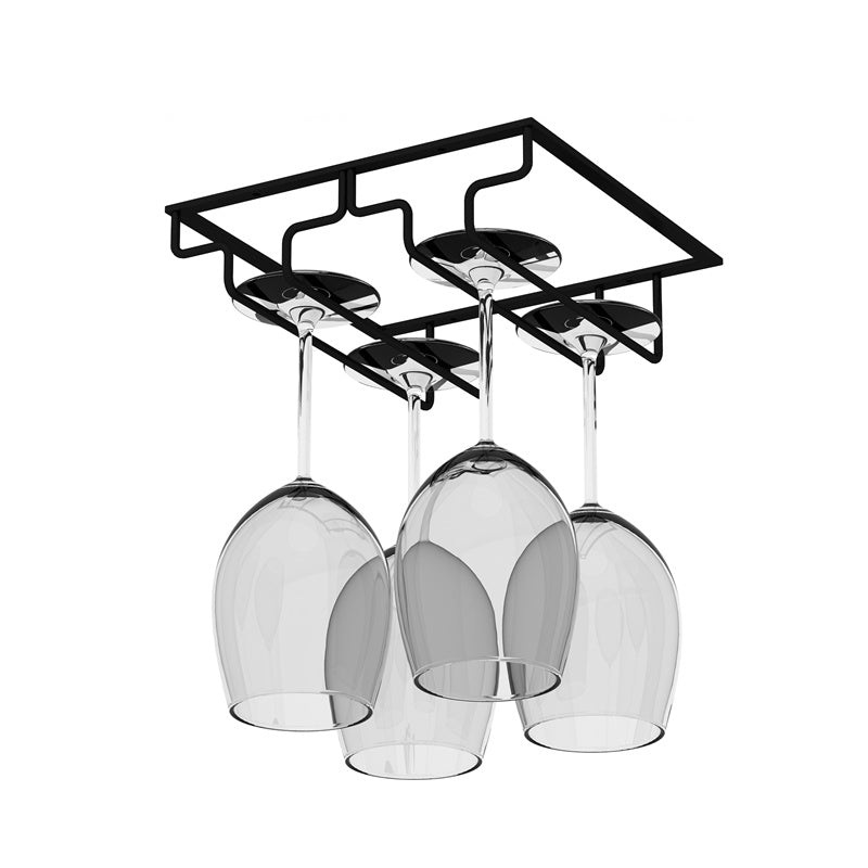 Modern Hanging Wine Glass Rack Metal Glass & Stemware Holder