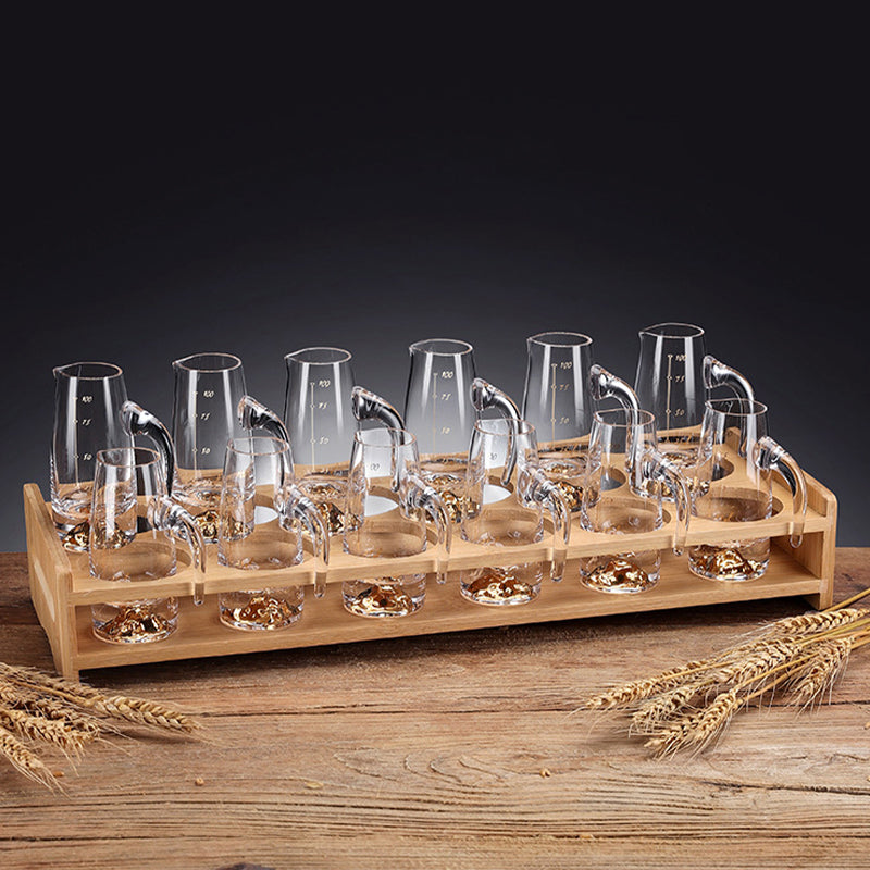 Modern Wine Glass Stemware Rack Holder Tabletop or Countertop Free-Stand Wine Holder Rack