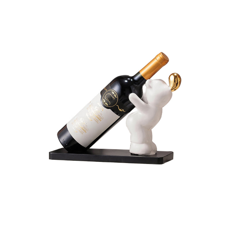 Modern Wine Bottle Rack Metal Tabletop Kitchen Bottle Holder