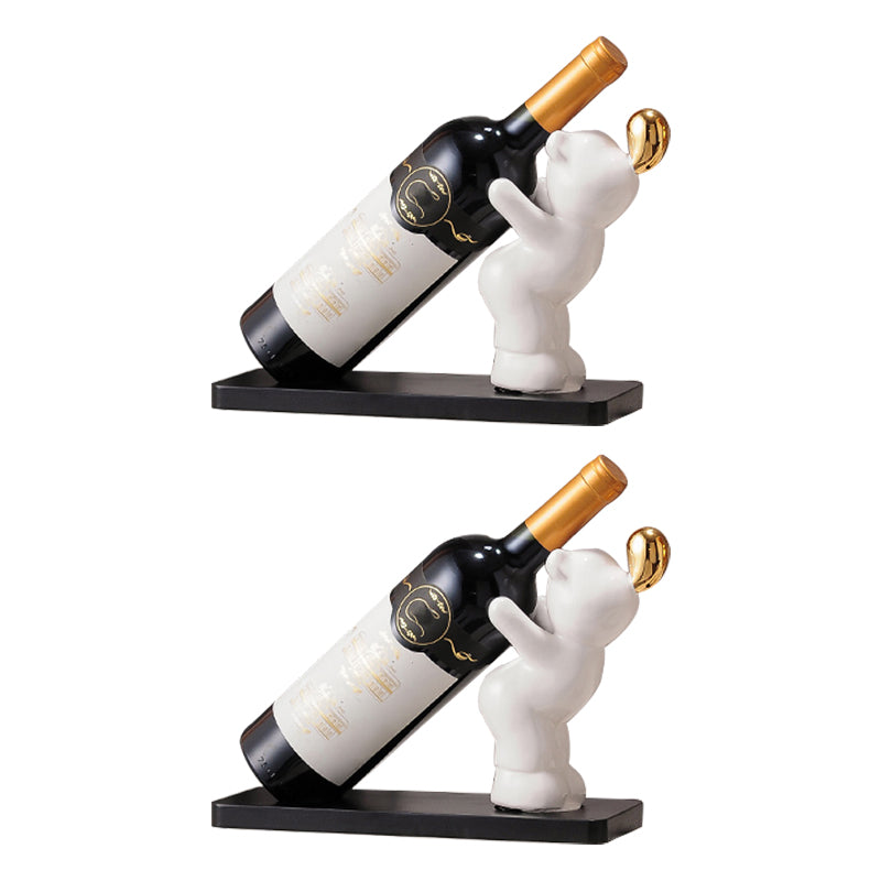 Modern Wine Bottle Rack Metal Tabletop Kitchen Bottle Holder