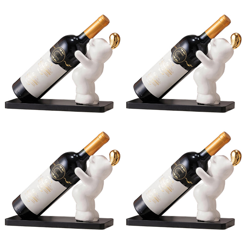 Modern Wine Bottle Rack Metal Tabletop Kitchen Bottle Holder