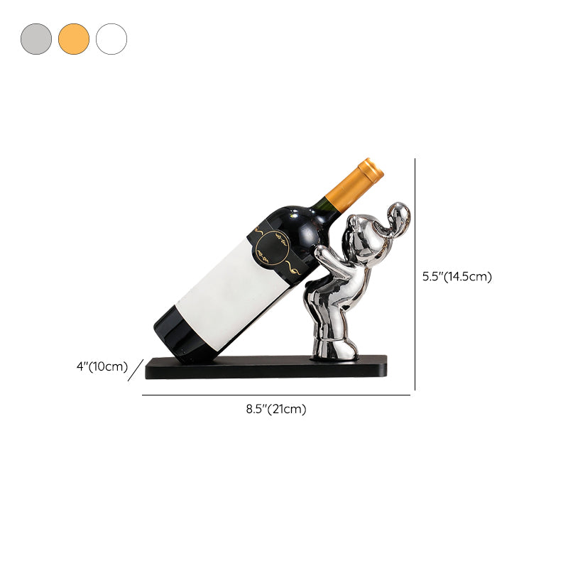 Modern Wine Bottle Rack Metal Tabletop Kitchen Bottle Holder