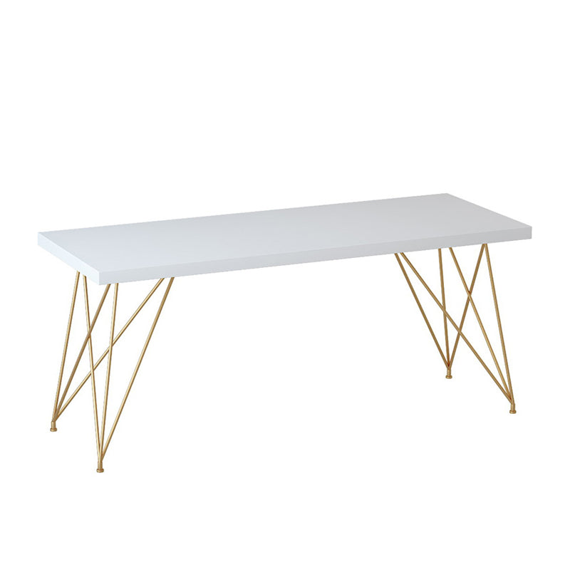 29.53" Tall Glam Office Desk Rectangular Writing Desk with 4 Legs