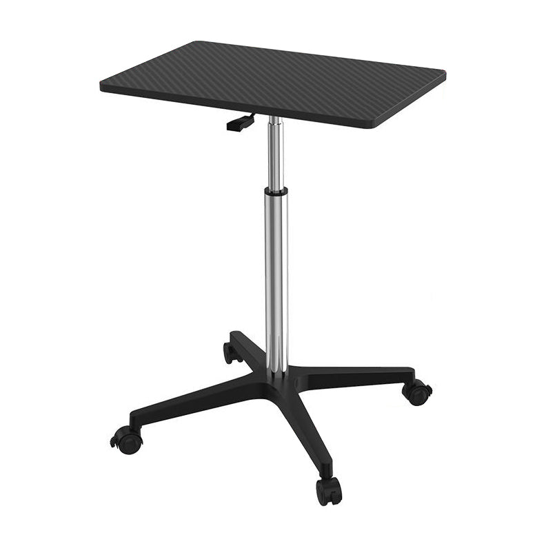 Adjustable Dormitory Standing Desk Converter Rectangular Wood Office Desk