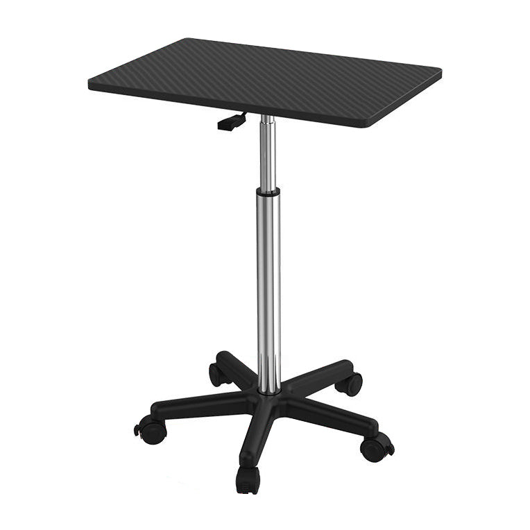 Adjustable Dormitory Standing Desk Converter Rectangular Wood Office Desk