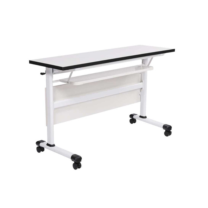 Rectangular White Office Desk Modern T-Shape Wooden Writing Desk