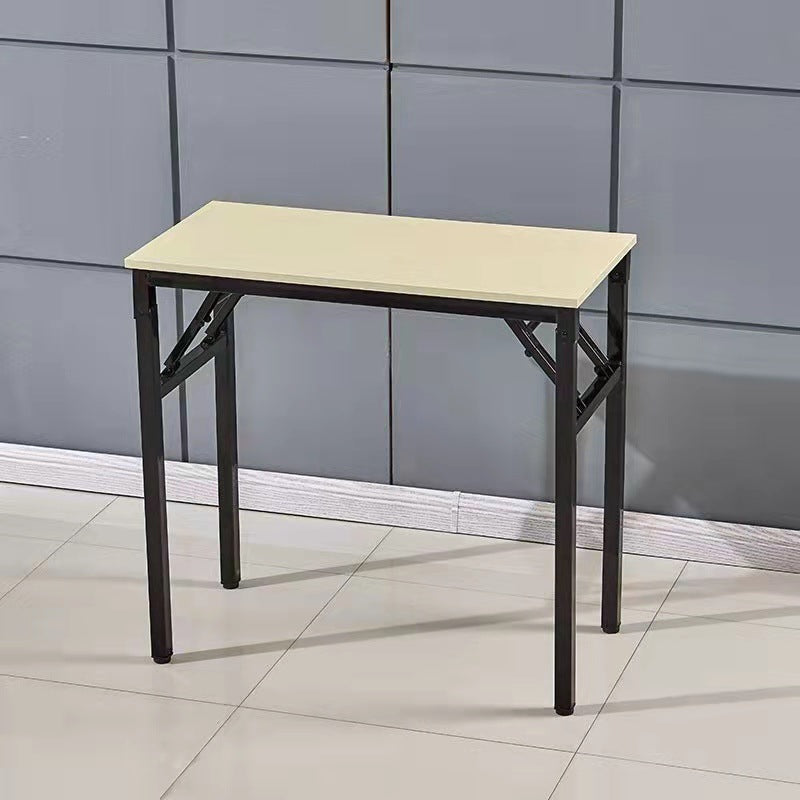 Metal and Wood Writing Desk Rectangular Office Desk for Home