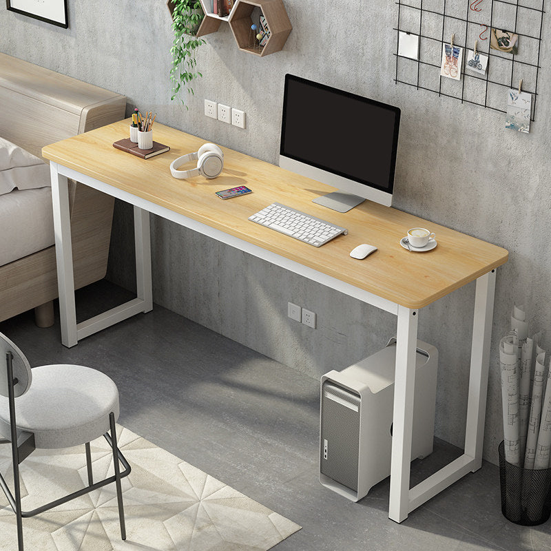 Rectangular Wood Office Desk Bedroom Writing Desk with Metal Legs