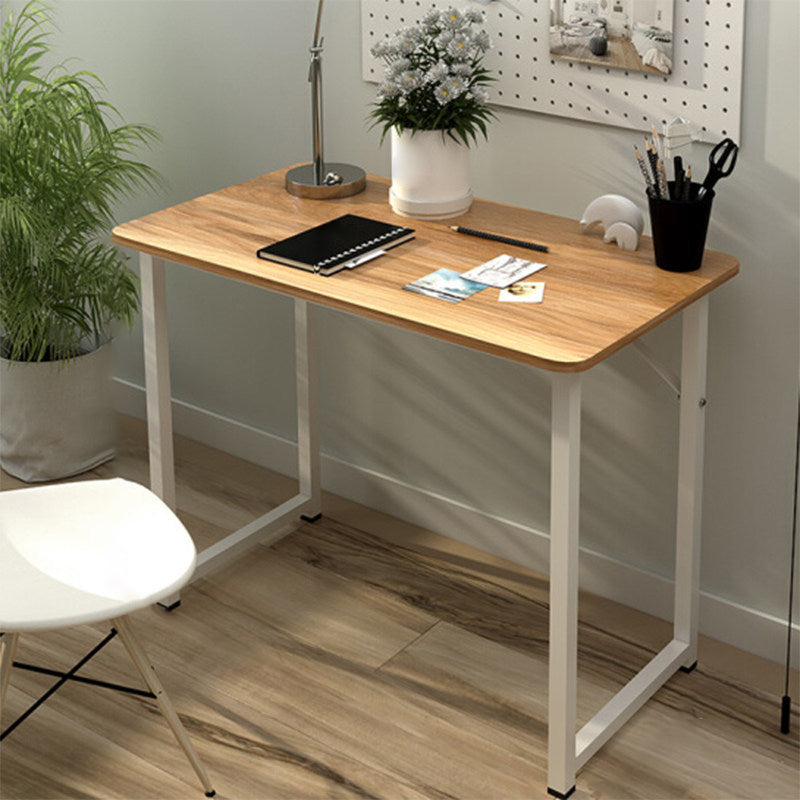 Rectangular Wood Office Desk Bedroom Writing Desk with Metal Legs