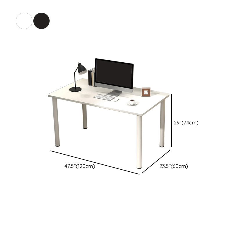 Rectangular Wood Office Desk Bedroom Writing Desk with Metal Legs