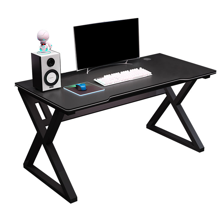 Ergonomic Home Computer Desk Trestle Gaming Desk with Metal Legs