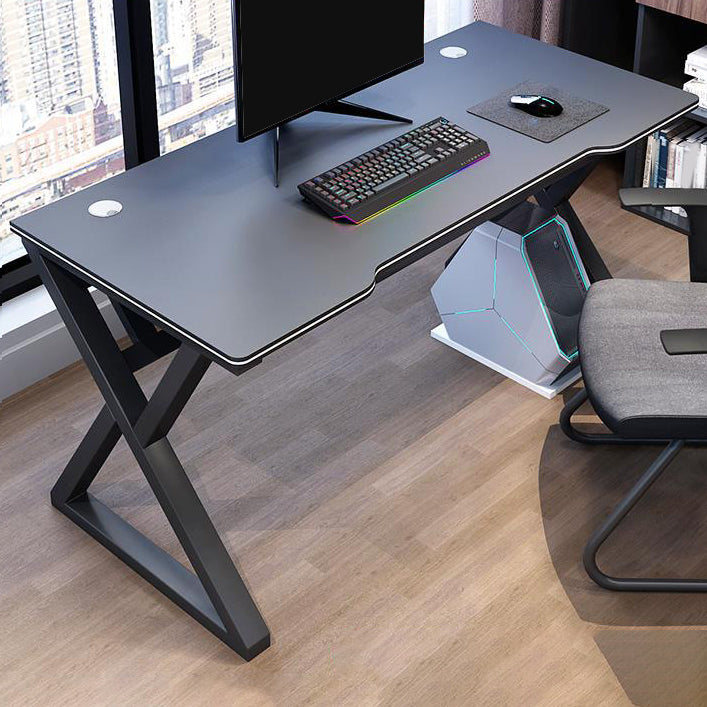 Ergonomic Home Computer Desk Trestle Gaming Desk with Metal Legs