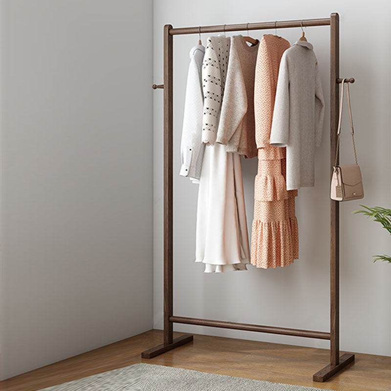 Modern Style Coat Rack Solid Ash Wood Free Standing Hooks Design Coat Rack