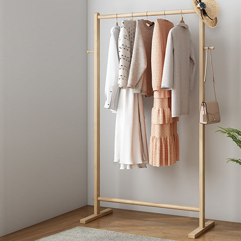 Modern Style Coat Rack Solid Ash Wood Free Standing Hooks Design Coat Rack