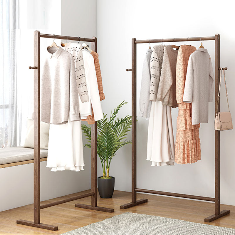 Modern Style Coat Rack Solid Ash Wood Free Standing Hooks Design Coat Rack