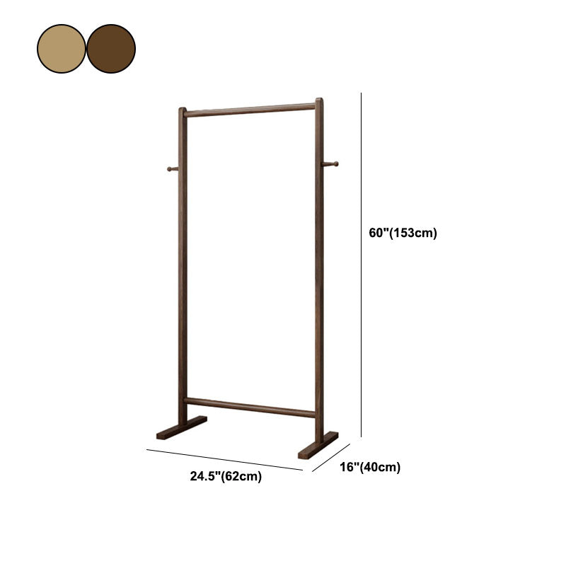 Modern Style Coat Rack Solid Ash Wood Free Standing Hooks Design Coat Rack