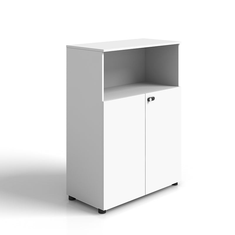 Scandinavian Vertical Filing Cabinet Wood Locking Storage Filing Cabinet for Home Office