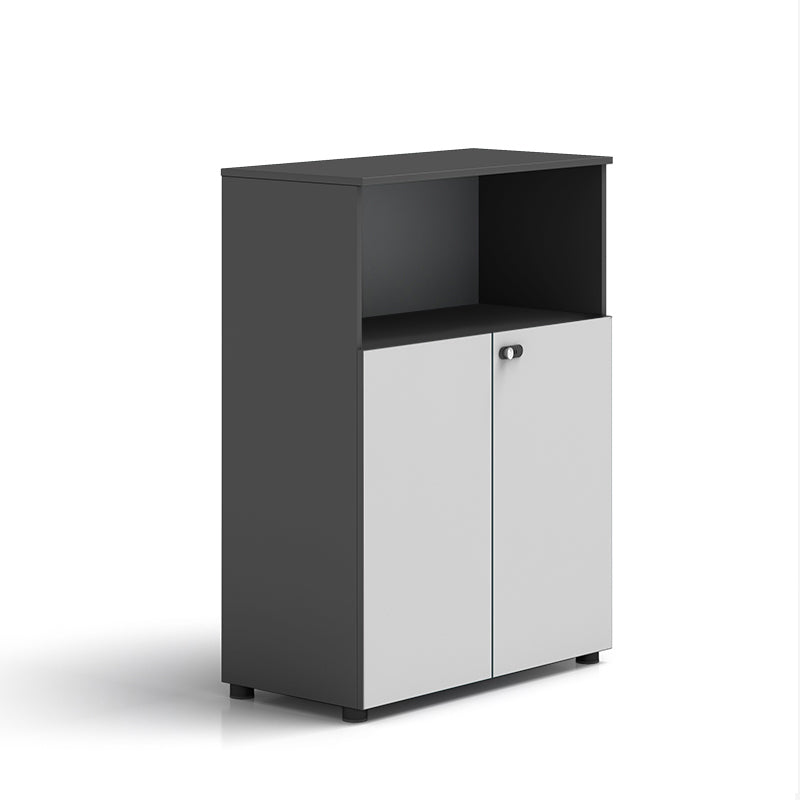 Scandinavian Vertical Filing Cabinet Wood Locking Storage Filing Cabinet for Home Office