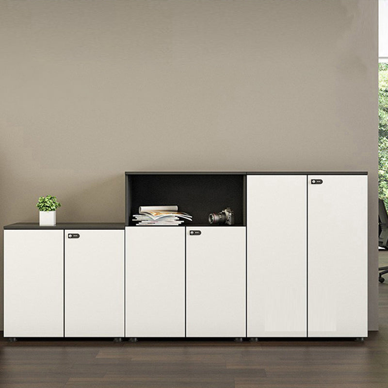 Scandinavian Vertical Filing Cabinet Wood Locking Storage Filing Cabinet for Home Office