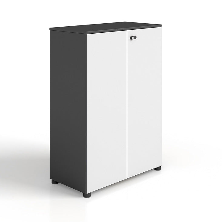 Scandinavian Vertical Filing Cabinet Wood Locking Storage Filing Cabinet for Home Office