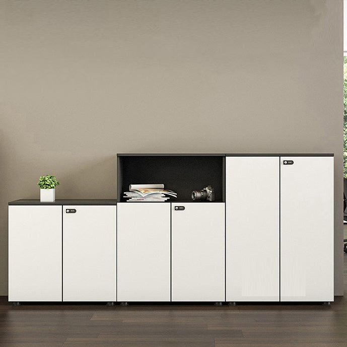 Scandinavian Vertical Filing Cabinet Wood Locking Storage Filing Cabinet for Home Office