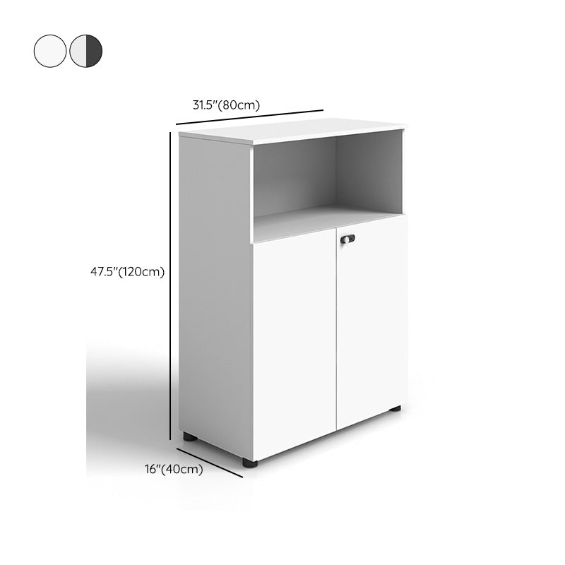 Scandinavian Vertical Filing Cabinet Wood Locking Storage Filing Cabinet for Home Office