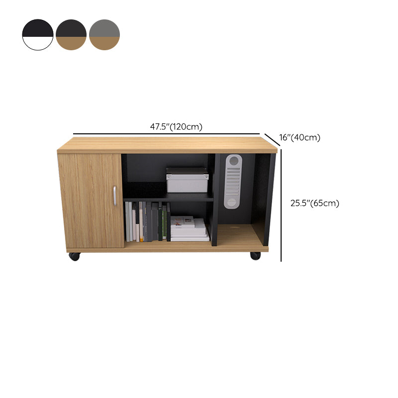 Contemporary Lateral Filing Cabinet Wood Filing Cabinet with Storage