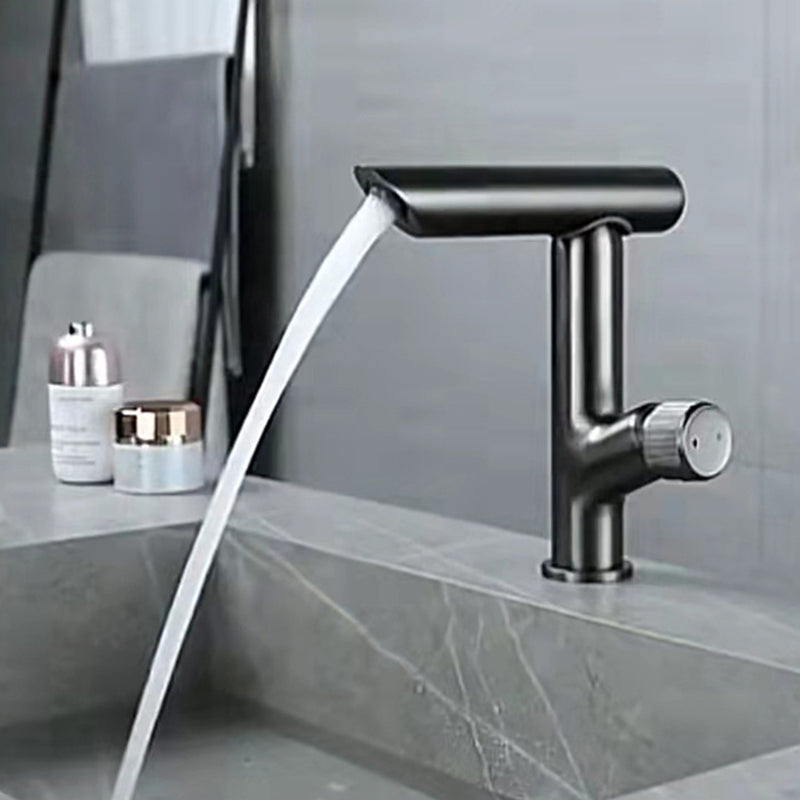 Glam Vessel Sink Faucet Brass Knob Handle Swivel Spout Bathroom Faucet