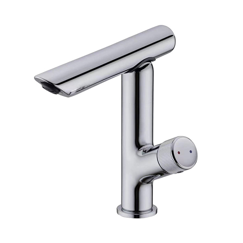 Glam Vessel Sink Faucet Brass Knob Handle Swivel Spout Bathroom Faucet