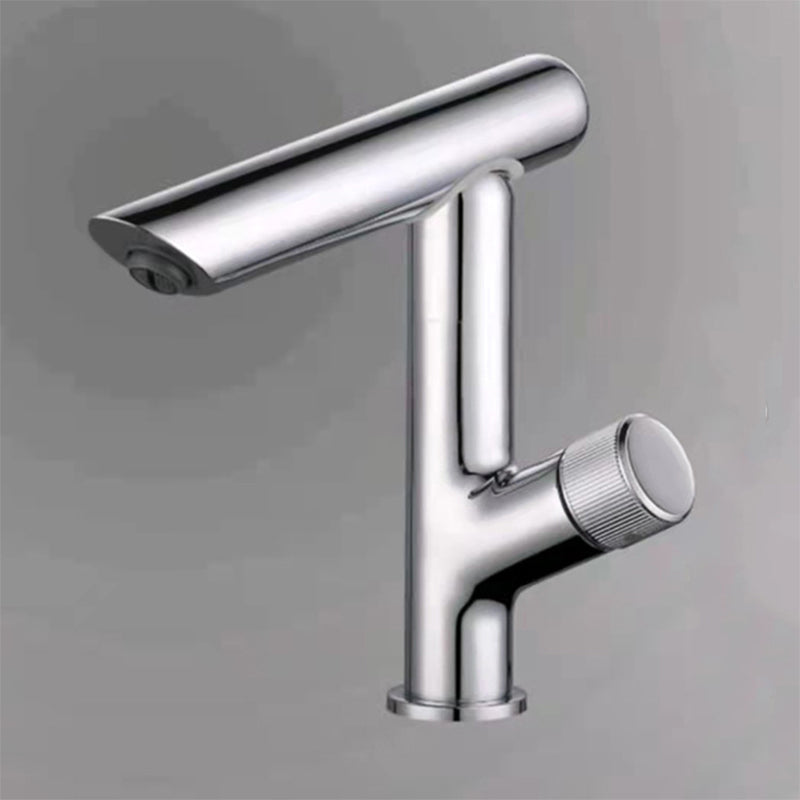 Glam Vessel Sink Faucet Brass Knob Handle Swivel Spout Bathroom Faucet