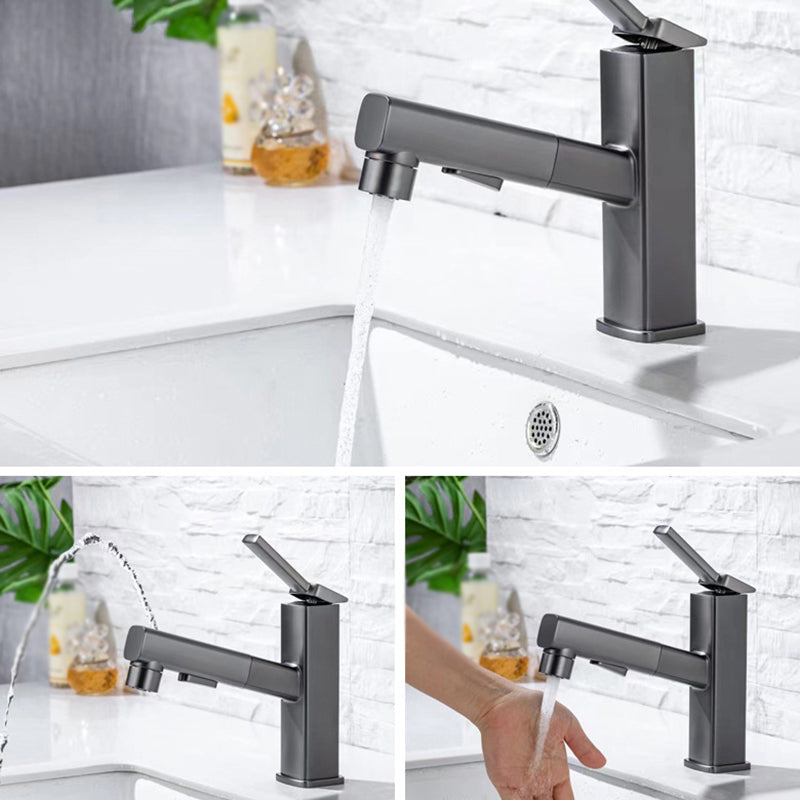 Contemporary Sink Faucet Plian Low Arc Vessel Sink Bathroom Faucet