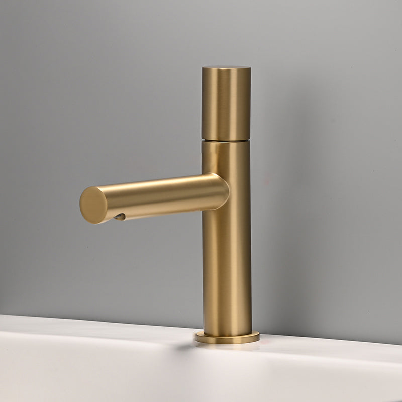 Contemporary Centerset Faucet Lever Handles Single Hole Brass Circular Faucet