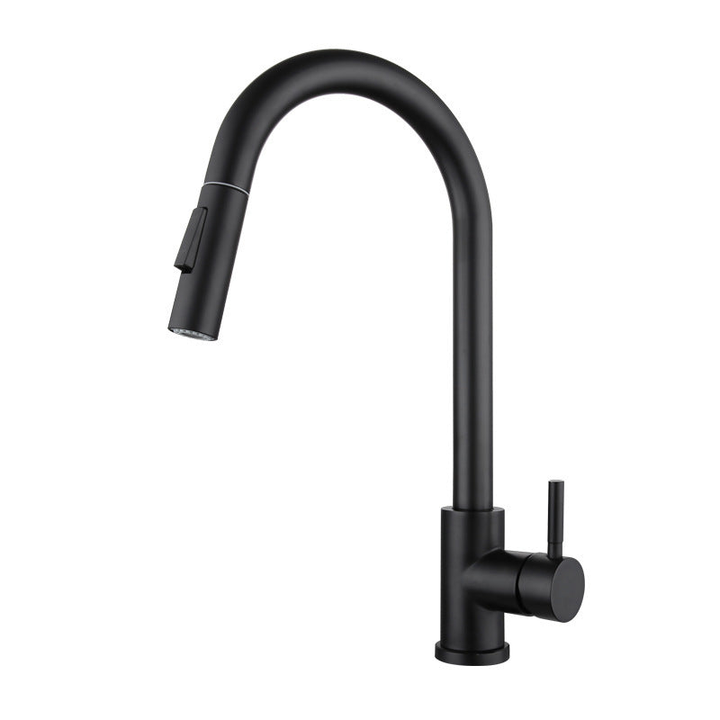 Modern Touch Kitchen Faucet Stainless Steel Single Handle Retractable Kitchen Faucet