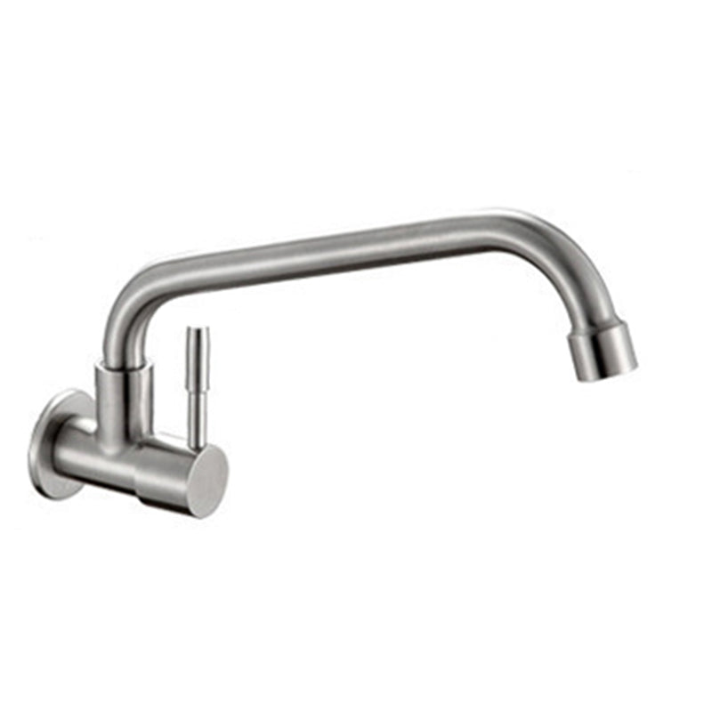 Contemporary Single Handle Bar Faucet Pull-down  Wall-mounted Faucet in Chrome