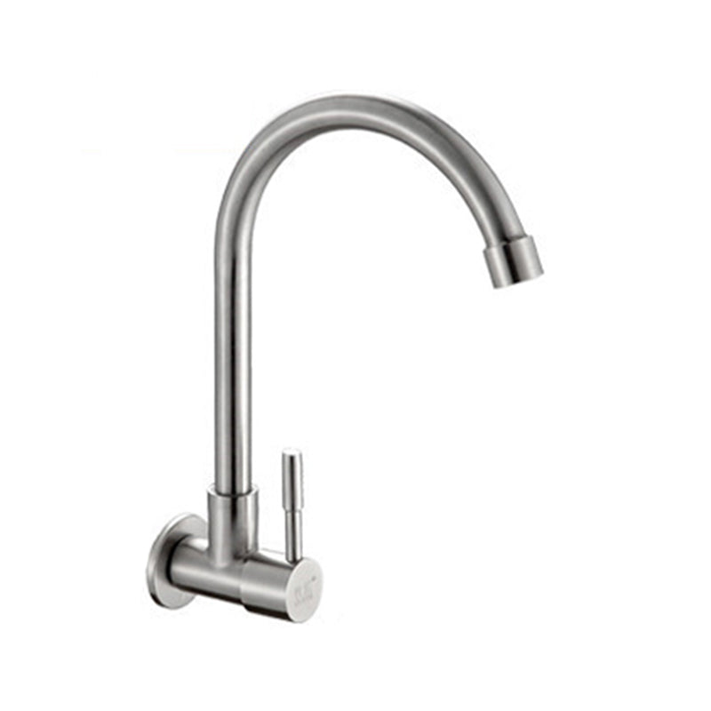 Contemporary Single Handle Bar Faucet Pull-down  Wall-mounted Faucet in Chrome