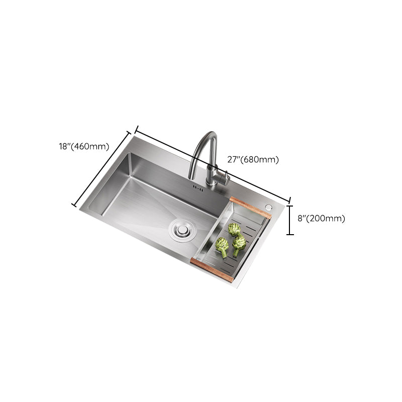 Classic Style Sink Stainless Steel Corrosion Resistant Sink for Kitchen