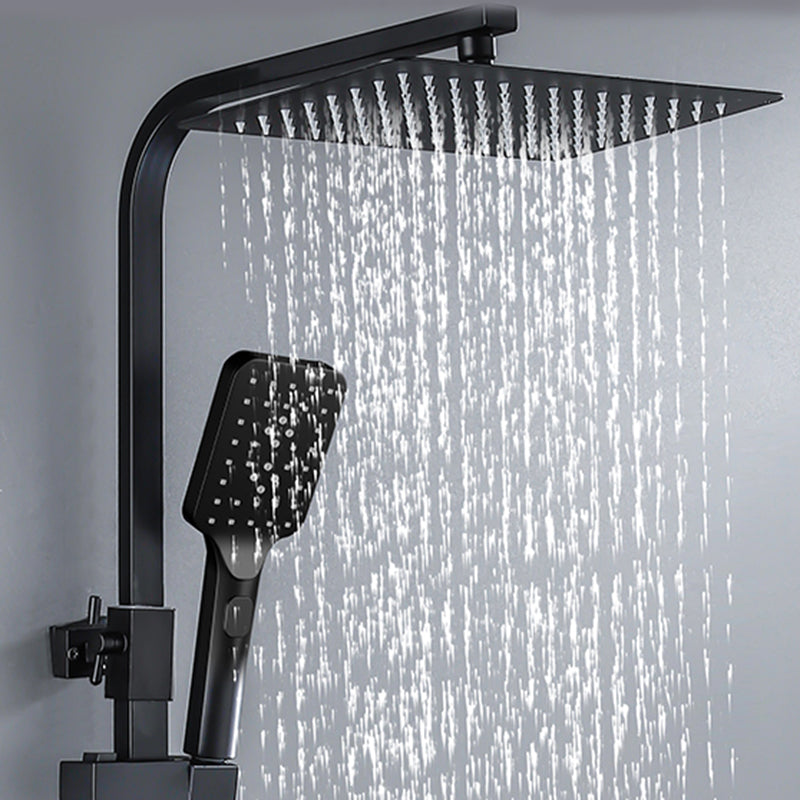 Modern Shower System Slide Bar Handheld Shower Head Wall Mounted Shower Set