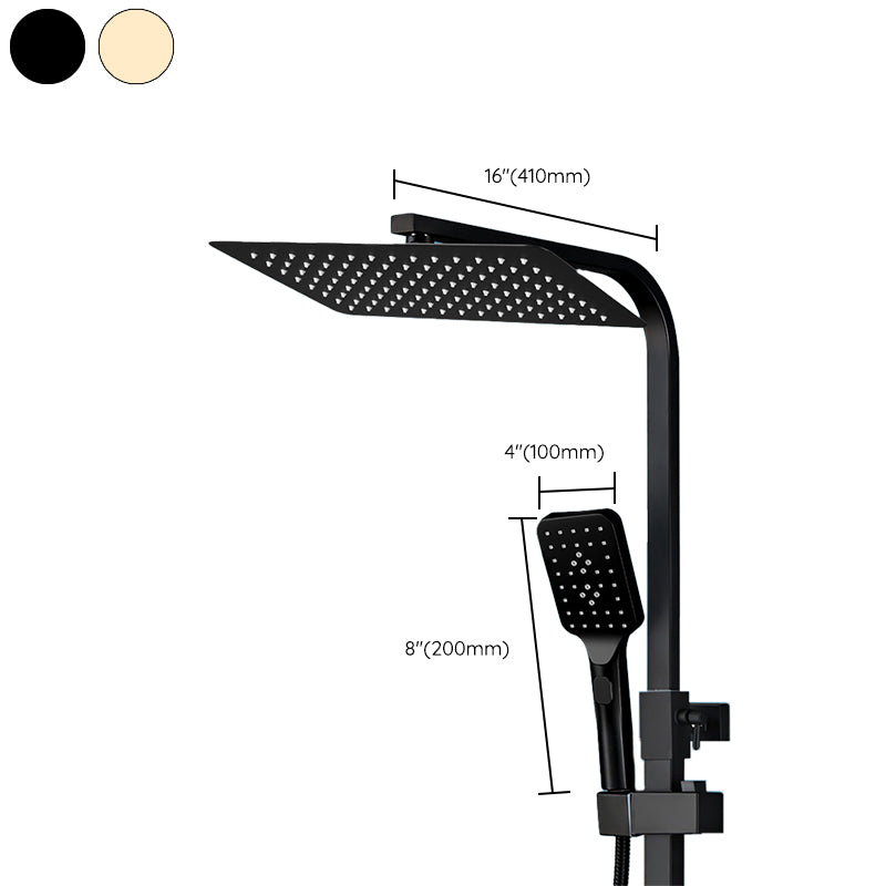 Modern Shower System Slide Bar Handheld Shower Head Wall Mounted Shower Set