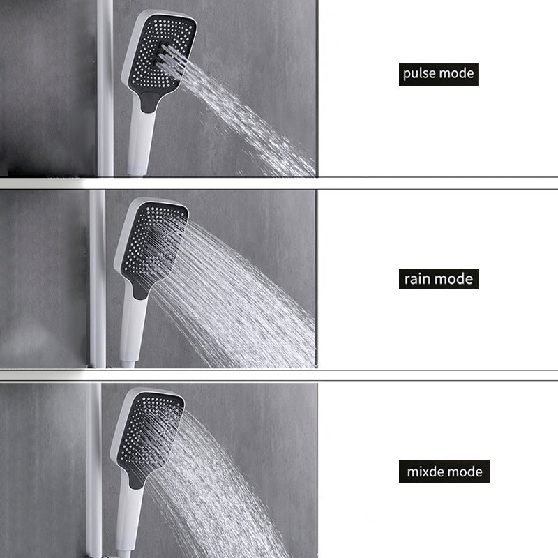 Wall Mounted Shower Metal Shower Faucet Arm Shower System with Slide Bar