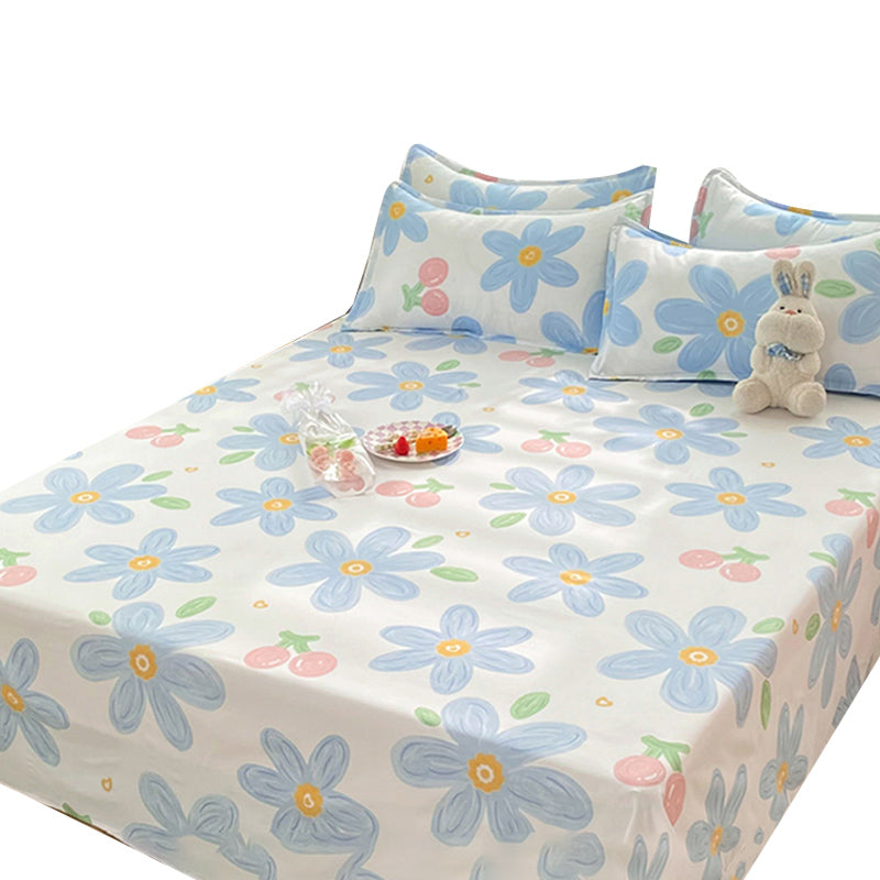 Soft Sheet Set Printed Fade Resistant Breathable Polyester Bed Sheet