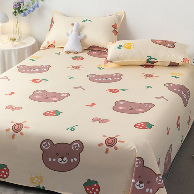 Soft Sheet Set Printed Fade Resistant Breathable Polyester Bed Sheet