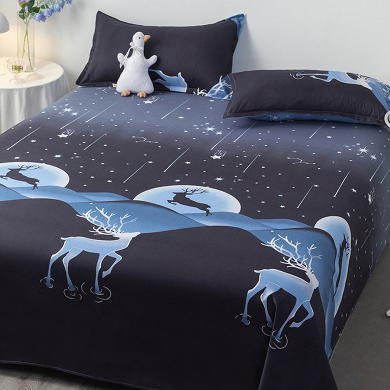 Soft Sheet Set Printed Fade Resistant Breathable Polyester Bed Sheet