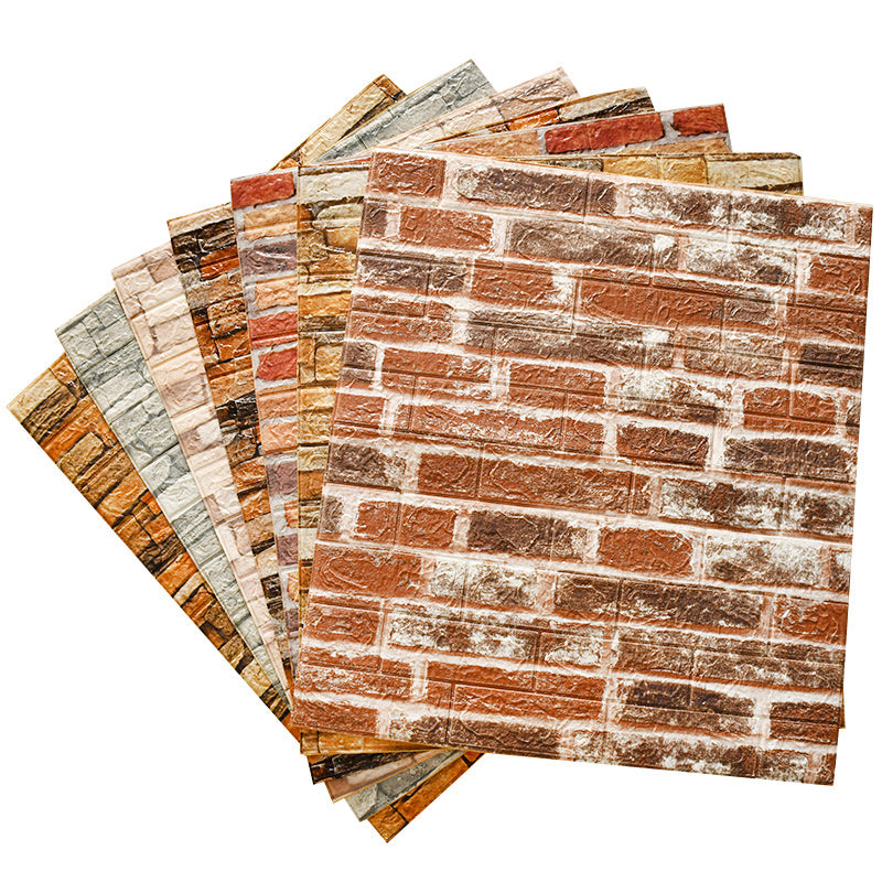 3D Artificial Brick Wall Panel Industrial Style Home Living Room Wall Plate(10-Pack)