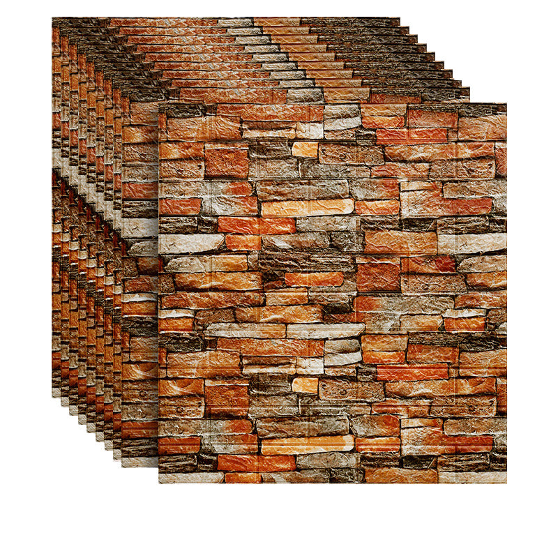 3D Artificial Brick Wall Panel Industrial Style Home Living Room Wall Plate(10-Pack)