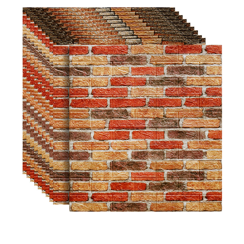 3D Artificial Brick Wall Panel Industrial Style Home Living Room Wall Plate(10-Pack)