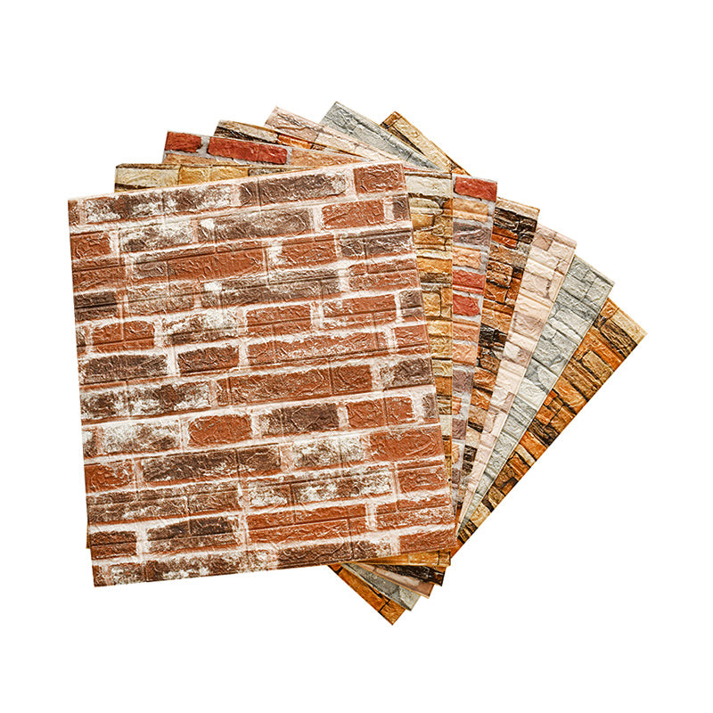 3D Artificial Brick Wall Panel Industrial Style Home Living Room Wall Plate(10-Pack)