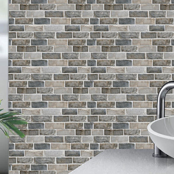 Retro Brick Wall Panel Industrial Style Home Living Room Bathroom Panel Wall (5-pack)