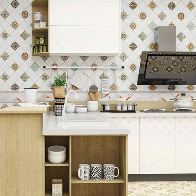 Rectangular Peel & Stick Tile PVC Single Tile for  Kitchen and Bathroom