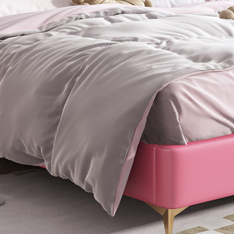 Modern Crown-Shaped Headboard Bed Frame King & Queen Princess Standard Bed with Mattress